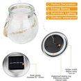 thumbnail image 3 of Linterna solar, Zorara Luz de jardín al aire libre con energía solar 3m 30leds Ip65 a prueba de agua, Lámpara de linterna solar colgante al aire libre para jardín Patio Patio exterior. Afortunado Sencillez, 3 of 3
