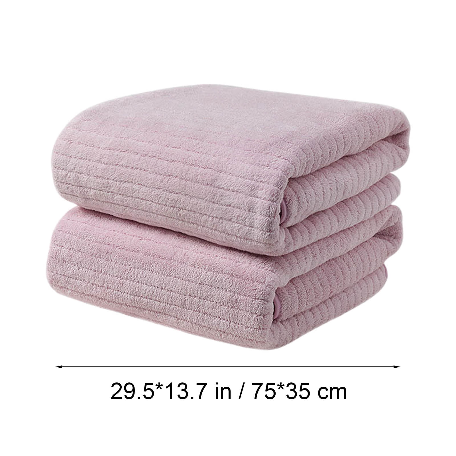 Summer Savings Clearance Suncoda Bath Towels, 2PCS Coral Velvet Towel 30"x14" Extra Large Bath Towels, Lighter Weight, Quicker to Dry, Super Absorbent, Perfect Bathroom Towels