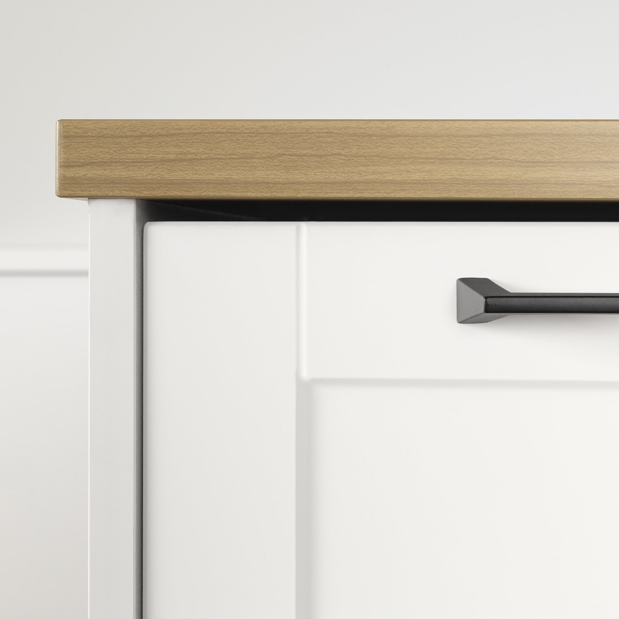 South Shore Toscano 6-Drawer Kitchen Island with Doors and Wine Storage, in White and Maple Nutmeg