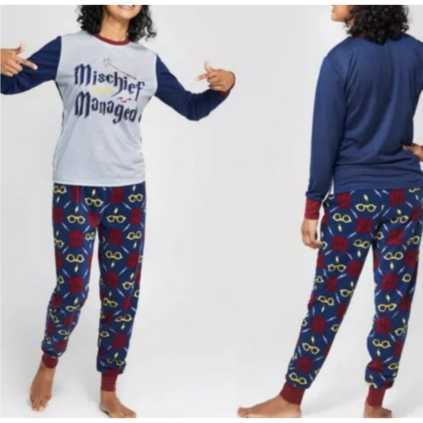 Briefly Stated Briefly Stated Mischief Managed Women S Harry Potter Pajama Set Xs Walmart Com Walmart Com