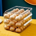 thumbnail image 5 of Storage Box Refrigerator Egg Storage Box for Preservation Household Transparent Creation Kitchen Food Sorting Rack Rolling Drawer Type Egg Box, Kitchen Essentials Clearance Sale, 5 of 6