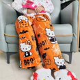 thumbnail image 2 of Pantalones de pijama Y2K Hello Kitty, pantalones Sanrio, pantalones de mujer para el hogar, ropa de hogar para Halloween, Navidad, regalo de cumpleaños para niña, felpa gruesa Kt, 2 of 5