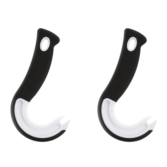 2 Pack Easy Open Ring Pull Tab Can Opener Tool, J-Shape Pull Tab Lifter for Soda, Beer & Food Cans, Ergonomic Nail-Safe Pop Top Opener for Seniors, Arthritis & Weak Hands