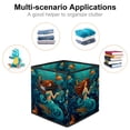 thumbnail image 2 of Mermaid Foldable Storage Box with Handle, 10.8"x10.5"x10.6", Large Capacity Organizer Bins, 2 of 6