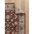 thumbnail image 3 of MDA Home Hollywood 8'x11' Border Traditional Fabric Area Rug in Brown/Red, 3 of 3