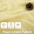 thumbnail image 5 of DriftAway Yellow Linen Curtains 84 Inches Long for Living Room Thick Semi Sheer 2 Panels Farmhouse 3 Inch Rod Pocket Back Tab Boho Rustic Light Filtering Window Drapes for Bedroom Privacy Assured, 5 of 8