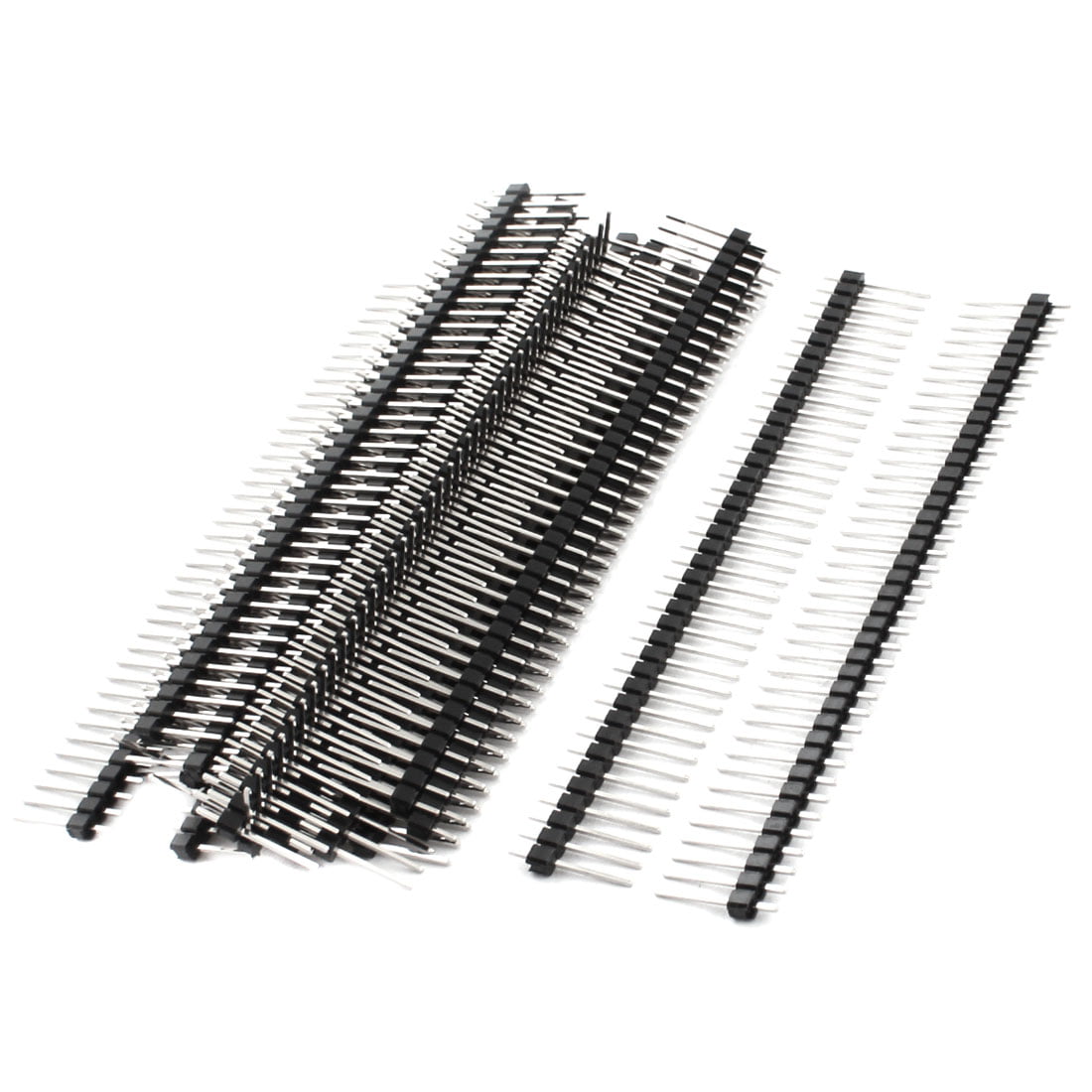100Pcs 2.54mm Pitch 2x40 Pin 80Pin Double Row Straight Male Header Strip L= 17mm 