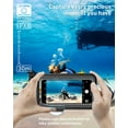 thumbnail image 2 of Waterproof Phone Pouch, Waterproof Phone Case for Swimming Dry Bag Underwater with Lanyard for Snorkeling Boating Fishing Raining for iPhone 13 12 11 XS XR Samsung S21 S10 etc. up to 6.8”, 2 of 5
