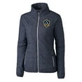thumbnail image 2 of Women's-Cutter & Buck  Heather Navy LA Galaxy Rainier PrimaLoft Eco Insulated Full-Zip Printed Puffer Jacket, 2 of 3