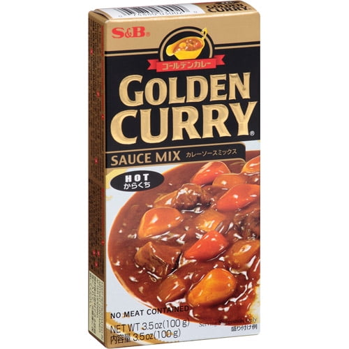 S&B Golden Curry Hot Sauce Mix, 3.5 oz, (Pack of 12)