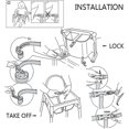 thumbnail image 4 of Baby Safety Belt, 3 Point Safety Harness For Child Kid Safe Strap For High Chair (1pcs, Black), 4 of 5