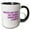 Black/White, variant on 3drose, Practice Safe Texts Use Commas and Never Miss a Period Pink, 11oz Magic Transforming Mug