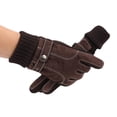 thumbnail image 1 of Guantes de nieve perfecl resistentes al viento de esquí Antideslizantes de cuero B 20D marrón, 1 of 7