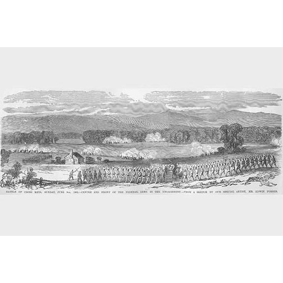 Battle of Cross Keys --Fine Art Canvas Print (20" x 30")