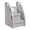 Grey, variant on ECR4Kids Kiddie Climb Plastic Step Stool with Handles, 2-Step, Childrens Furniture, Black