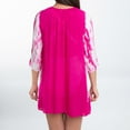 thumbnail image 5 of Elsie & Zoey Larsa S/M Hibiscus Raglan 3/4 Sleeve Tie Dye Swimsuit Cover Up for Women, 5 of 6