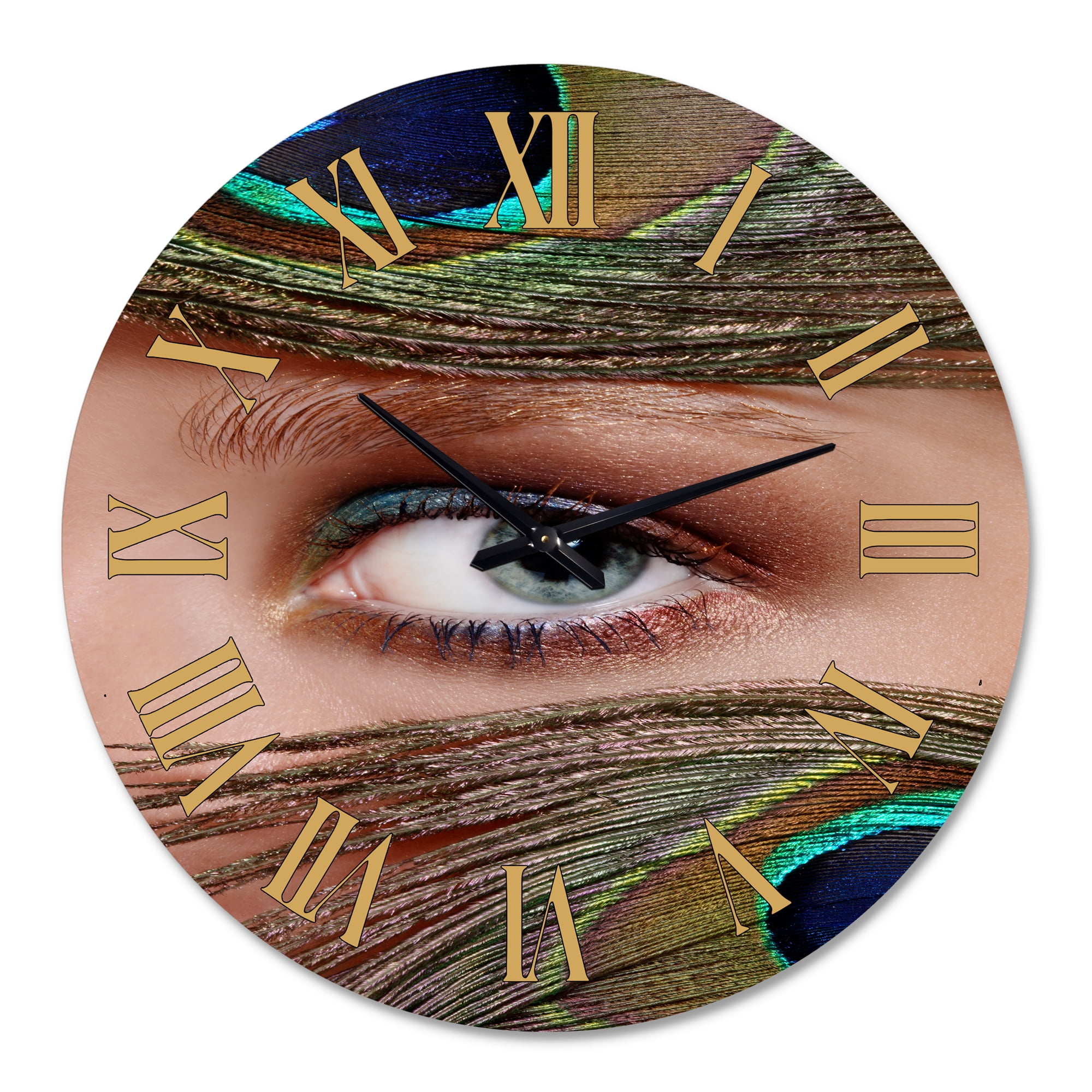 Designart 1 in Quartz Bohemian Wall Clock