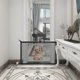 thumbnail image 1 of Puerta mágica para perros para el hogar, ancho ajustable, cerca para mascotas, red protectora para escaleras, 1 of 4