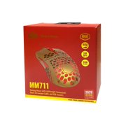 Cooler Master MM711 Lightweight Honeycomb 1600dpi Wired Gaming Mouse Golden Red