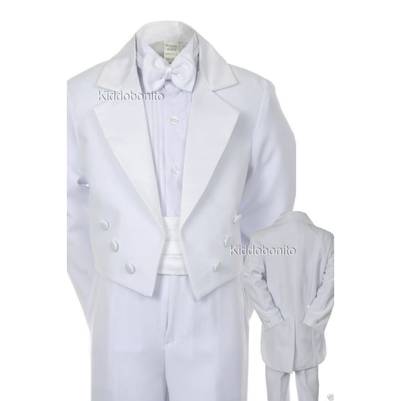 Baby Toddler Kid Teen Boy Wedding Formal Party Tail Tuxedo Suit sz S-20 0M-18yr