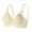 Khaki, variant on WRKEKC Wireless Bras for Women, Women's Solid Color Thin Style Ventilate No Buckle Bra without Steel Rim