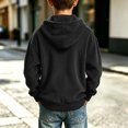 thumbnail image 6 of Nugftut Sweatshirts for Boys Corduroy Full-Zip Hooded Long Sleeve Sweatshirts Size 3-4 Black, 6 of 8