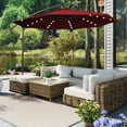 thumbnail image 3 of Mondawe 11ft Cantilever/Offset Hanging Patio Umbrella with Solar Light Included, 3 of 9