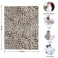 thumbnail image 4 of Black and Tan Leopard Print Blanket,Comfortable Soft Flannel Throw Blanket,All Season,Warm Lightweight Blankets for Sofa Bed Couch Living Room Chair,30"x40", 4 of 4