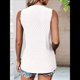 thumbnail image 5 of Camisas Casuales de Verano para Mujer, con Cuello Redondo y Mangas , Blancas, Talla L, 5 of 7