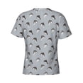 thumbnail image 6 of Qekee Party Shark Cute Classic Fit T-Shirt Men's Shirt Men's Tight Short Sleeves for Exercise, Running, Mountaineering - Party Shark Cute, 6 of 9