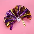 thumbnail image 4 of LOLIPPYY 2Pcs Cheerleading Poms Purple Gold 30cm for Cheerleading Kit Cheerleading Metallic Foil Cheer, 4 of 8