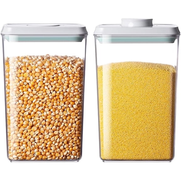 ANKOU 2-Pack 2.9Qt Airtight Food Storage Containers, One-Touch Pop Lid & Stackable