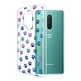 thumbnail image 2 of FINCIBO Soft TPU Clear Case Slim Protective Cover for OnePlus 8 Pro 6.8" 2020, Clear Blue Little Dog Paws, 2 of 3