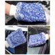 thumbnail image 5 of Guante de microfibra de felpa gruesa para lavado de autos, doble cara, diseño azul con ribetes blancos, herramienta esencial para limpieza vehicular., 5 of 6