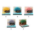 thumbnail image 3 of Wweixi Premium Materials Desk Calendar Gift For Family And Friends 3D Creative 3D Notepad Paper Sculpture yellow, 3 of 6