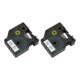 thumbnail image 4 of Cinta de etiquetas de 2 uds para repuestos de etiquetas D1 negro sobre blanco para impresoras de etiquetas LM210D LP420 M500TS 23FT 9mm/0,35 pulgadas, 4 of 5
