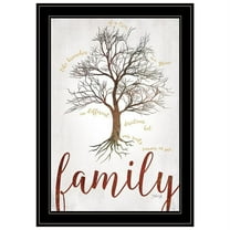 Family Tree by Marla Rae Printed Framed Wall Art Wood Multi-Color