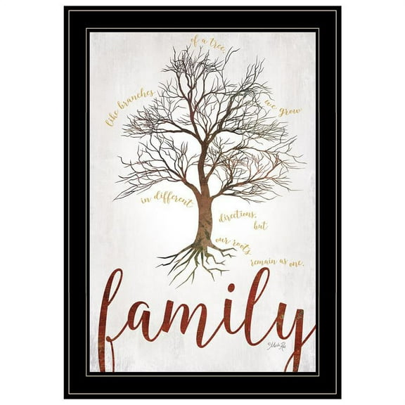 Family Tree by Marla Rae Printed Framed Wall Art Wood Multi-Color