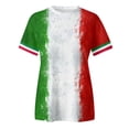 thumbnail image 4 of Afdoent T-Shirts pour Femmes, Manches Courtes Imprimées Italiennes, Col Rond, Mode Printemps Été, 4 of 5