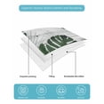thumbnail image 5 of Quilts Twin Size Bedding Set, Palm Leaves Lightweight Quilted Comforter, Tropical Botanical Leaf Summer Wooden Gray Soft Reversible Bedspread Coverlet with Pillow Covers for All Season, 68" x 86", 5 of 7