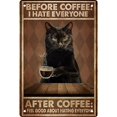 thumbnail image 2 of Placa Metal Vintage Cgtredaw Pintura Hierro Rectangular Gato Arte Pared Bar 20x30cm, 2 of 9