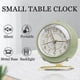 thumbnail image 2 of Silent Analog Alarm Clock, Classic Small Non-ticking Tabletop Kids Glass For Bedroom Living Room Kitchen Indoor Decor (green), 2 of 5