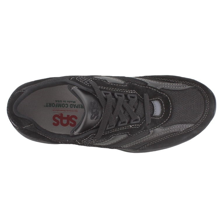 SAS \'Journey\' Black Walking Shoes 7.5W Wide Men\'s Black Leather Comfort Lace Up SAS Men main image 3