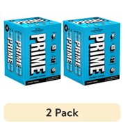 (2 pack) Prime Sugar Free Energy Drink, Blue Raspberry, 12 fl oz, 4 Pack, Cans, 200mg Caffeine