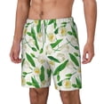 thumbnail image 2 of Uemuo Tulips Flowers Pattern Mens Swim Trunks Quick Dry Board Shorts with Mesh Lining, Stretch Beach Shorts Quick Dry No-Chafing Board Shorts-Small, 2 of 9