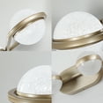 thumbnail image 4 of LoLado Modern Minimalist Bathroom Vanity Light, LED 6 Bulb Acrylic Shades, Wall Mounted Decorative Lighting Fixture, Champagne Gold, 4 of 9