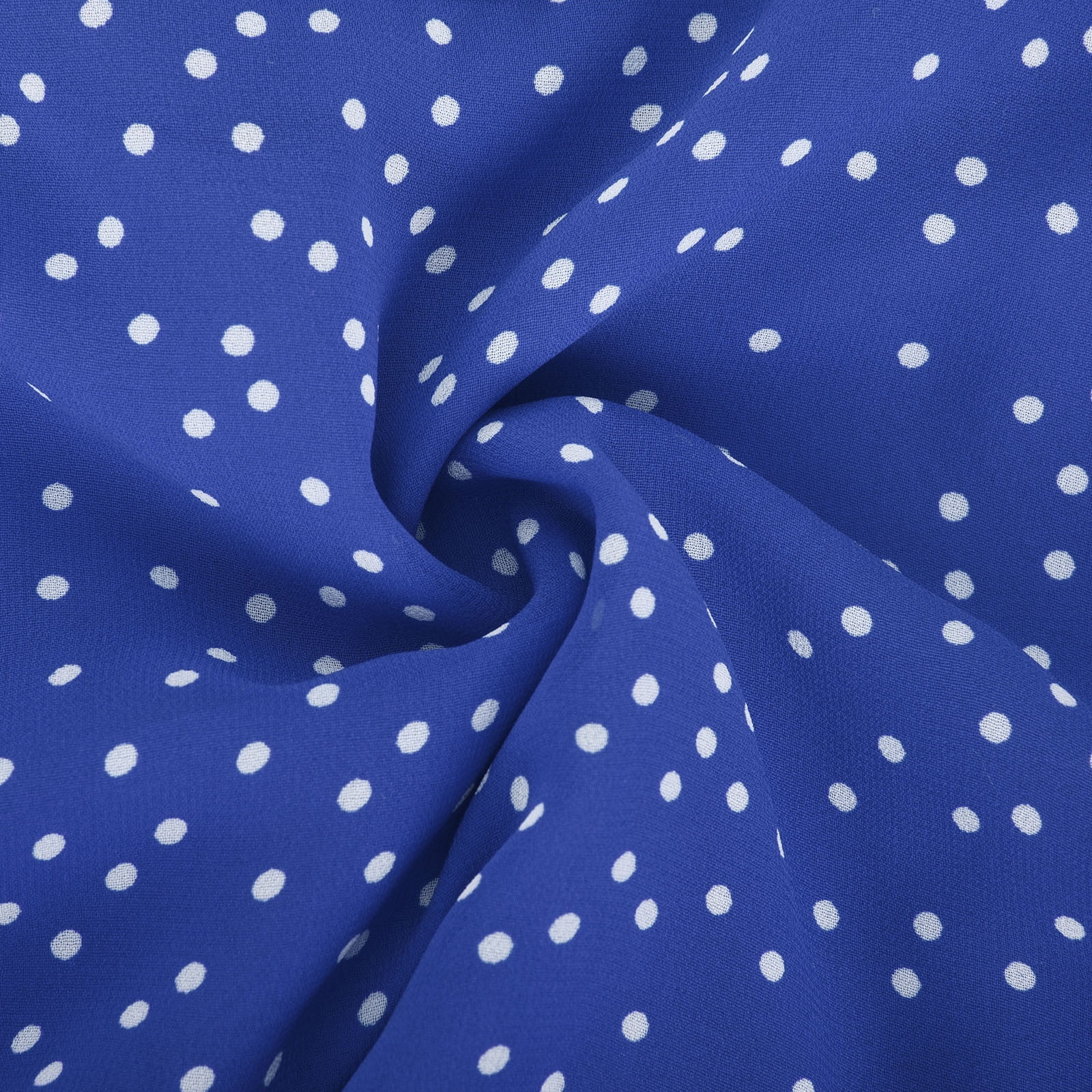 Floleo Women Casual Dress Summer Dress Clearance V Neck Solid Color Polka Dot Print Dress Short Sleeve Lace Up Tie Dress