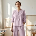 thumbnail image 5 of Summer Two Piece Sets For Women Cute Womens Summer Clothes Wide Leg Pants Lounge Set Plus Size 2 Piece Sets For Curvy Women Pant Suits For Women Vacation Sets For Women Beach Outfits For Women, 5 of 9