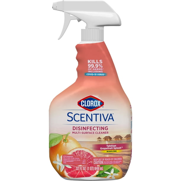 Clorox Scentiva Multi Surface Cleaner, Spray Bottle, Bleach Free