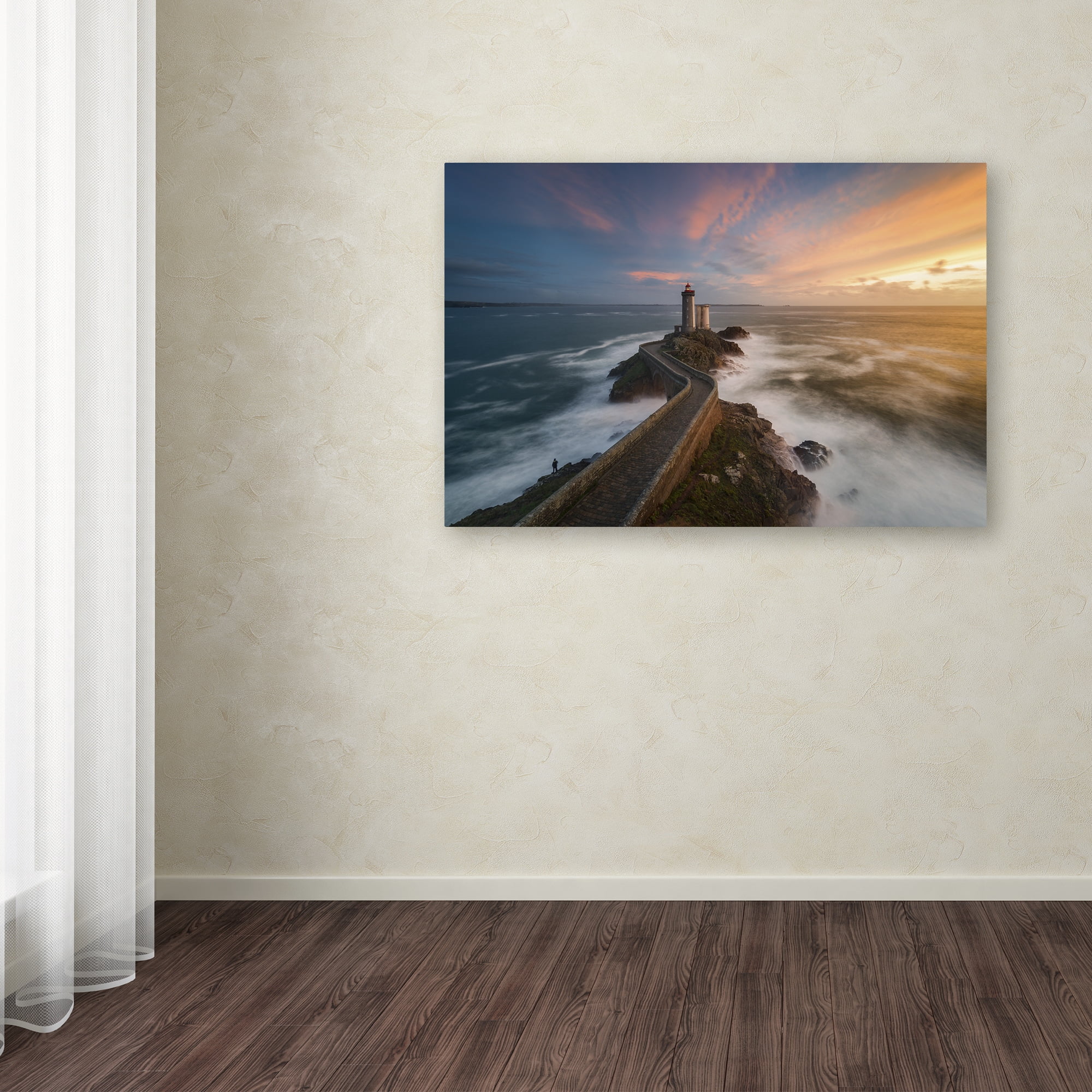 Trademark Fine Art "Last Rays in Brittany" Canvas Art by Mathieu Rivrin
